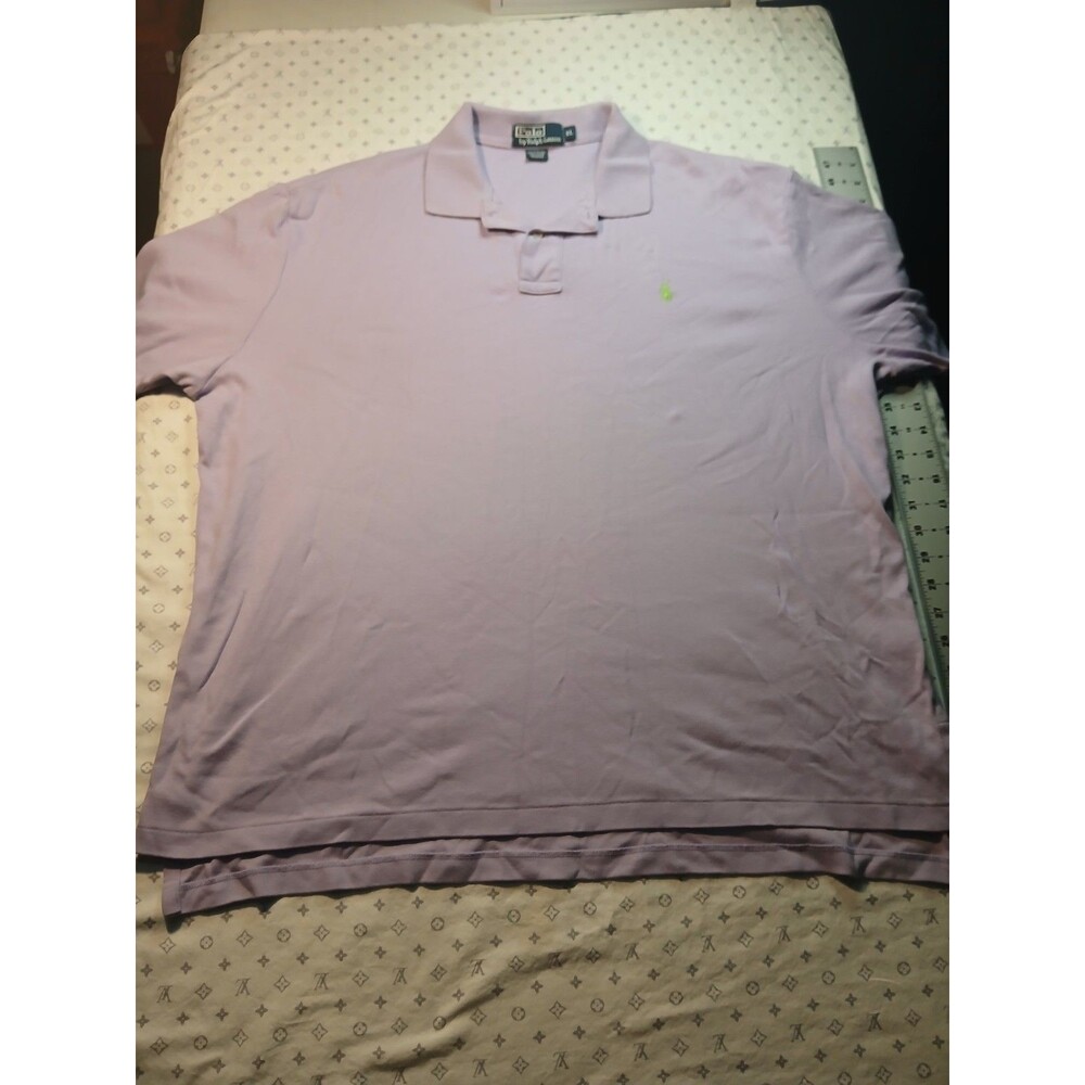 Polo by Ralph Lauren Short Sleeve Polo Size XL Purple Lime Green Horse